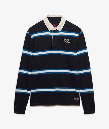 Polo de Rugby Vintage Athletic Stripe Image 7