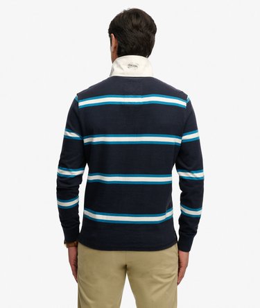 Polo de Rugby Vintage Athletic Stripe Image 5
