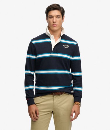Polo de Rugby Vintage Athletic Stripe Image 2