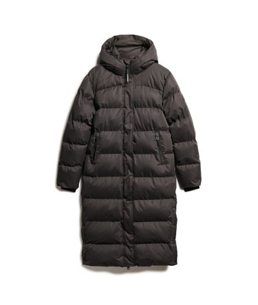 Microfibre Longline Puffer Coat Image 8