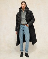 Microfibre Longline Puffer Coat