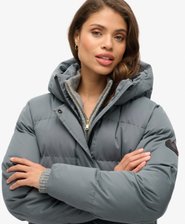 Microfibre Longline Puffer Coat