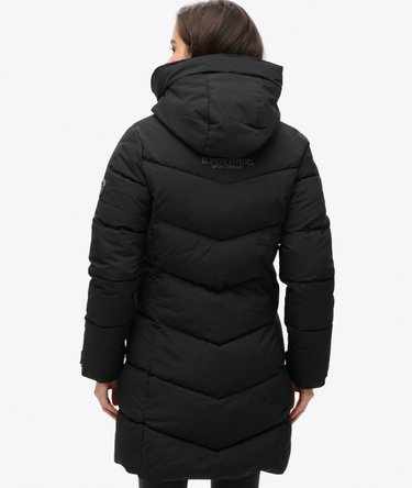 City Chevron Padded Parka Coat Image 5