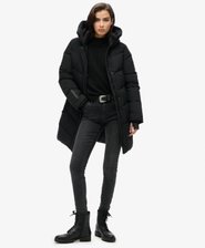 City Chevron Padded Parka Coat