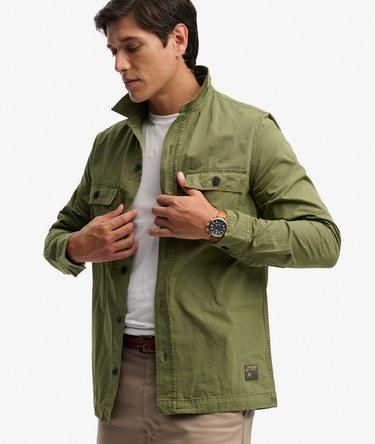 Camisa Militar de Manga Larga Image 2