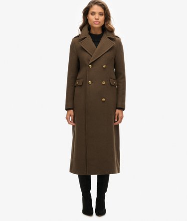 Double Breasted Wool Blend Coat Image 5