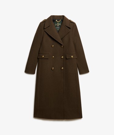 Double Breasted Wool Blend Coat Image 7