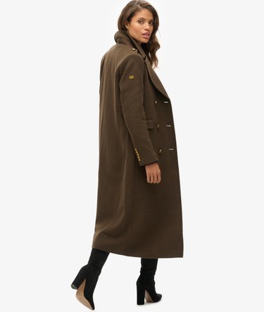 Double Breasted Wool Blend Coat Image 4