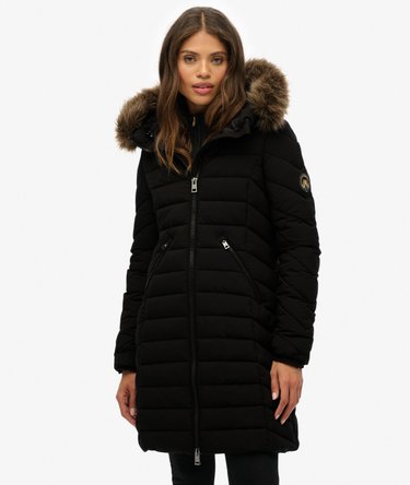 Fuji Faux Fur H&aelig;ttejakke i Melleml&aelig;ngde Image 5