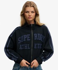 Athletic Essentials Applique Loose Zip Track Top