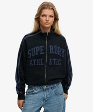 Athletic Essentials Applique Loose Zip Track Top