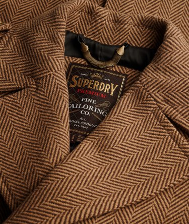 Dobbeltknappet frakke i uldblanding Image 5