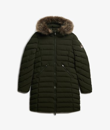 Fuji Faux Fur H&aelig;ttejakke i Melleml&aelig;ngde Image 8
