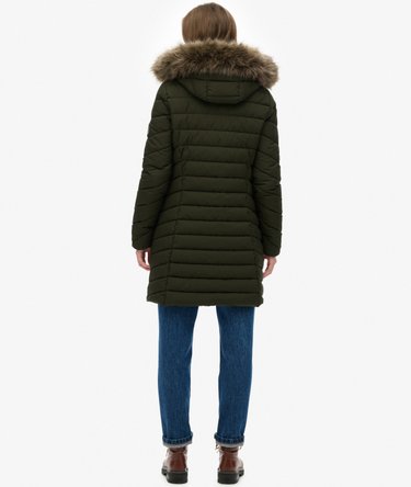 Fuji Faux Fur H&aelig;ttejakke i Melleml&aelig;ngde Image 6