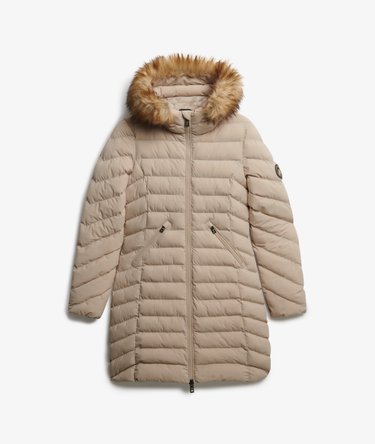 Fuji Faux Fur H&aelig;ttejakke i Melleml&aelig;ngde Image 8