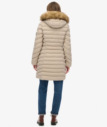 Fuji Faux Fur H&aelig;ttejakke i Melleml&aelig;ngde Image 6