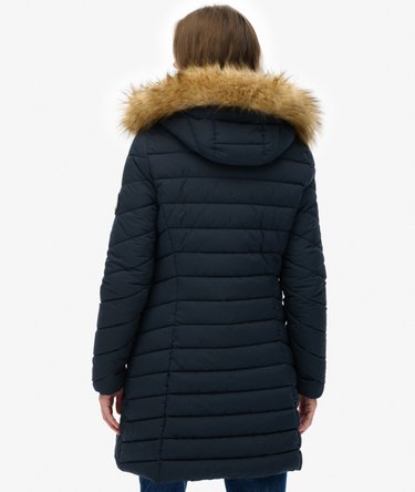 Fuji Faux Fur H&aelig;ttejakke i Melleml&aelig;ngde Image 7