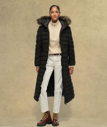 Fuji Faux Fur H&aelig;ttejakke Lang Image 1