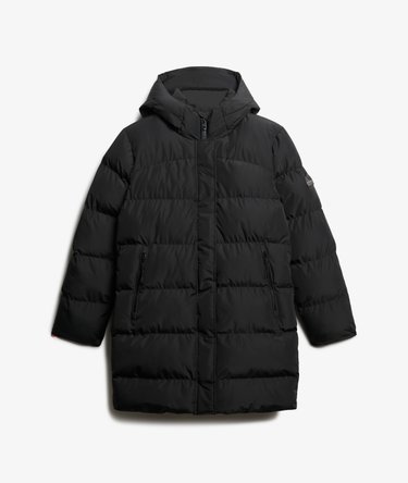 Mellemlang Sports dynejakke med h&aelig;tte Image 8