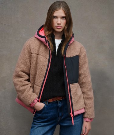 Vintage Sherpa Fleece Jakke Image 1