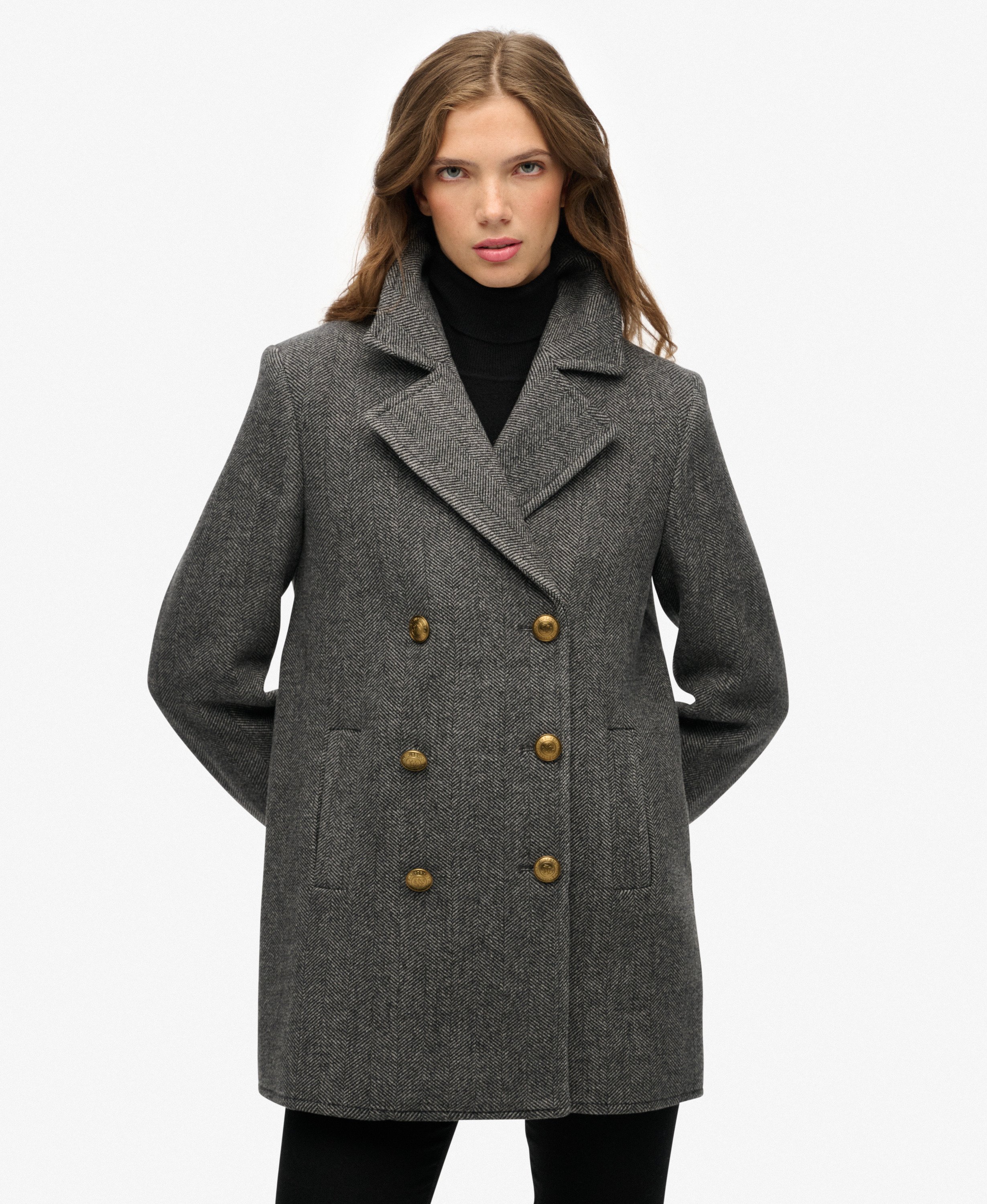 Interesting Womens Double Breasted Coat Images