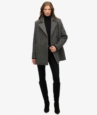 Double Breasted Pea Coat Image 3