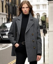 Abrigo Cruzado Tipo Pea Coat