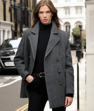 Double Breasted Pea Coat Image 1