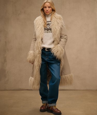 Lang Afghansk Frakke Image 1