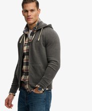 Monogram Embroidered Zip Hoodie