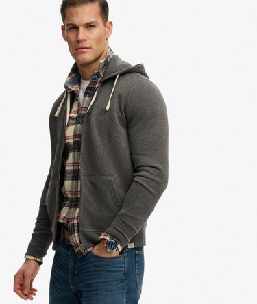 Monogram Embroidered Zip Hoodie Image 2