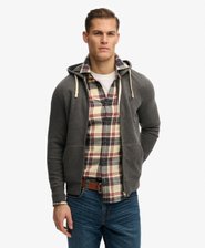 Monogram Embroidered Zip Hoodie