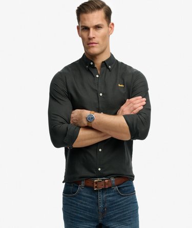 Bomullslin langermet skjorte Image 1