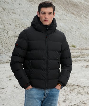 Chaqueta Acolchada Deportiva con Capucha Image 1