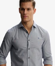 Cut Away Poplin Long Sleeve Shirt