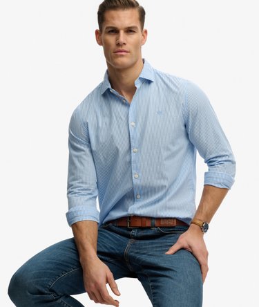 Cut Away Poplin Long Sleeve Shirt Image 2