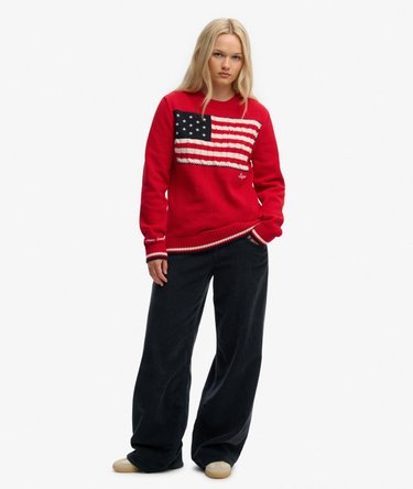 Athletic Essentials Americana Flag Crew Knit Image 3