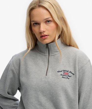 Sweatshirt Demi-Zip Athletic Essentials Graphique Image 4