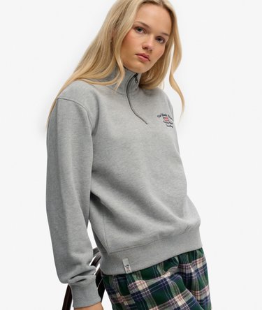 Sweatshirt Demi-Zip Athletic Essentials Graphique Image 2