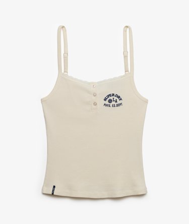Athletic Essentials Embroidered Button Cami Top Image 7