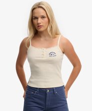 Athletic Essentials Broderet Knap-Cami Top