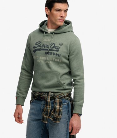 Heritage hoodie met Vintage logo en relaxte pasvorm Image 2