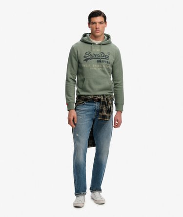 Heritage hoodie met Vintage logo en relaxte pasvorm Image 3