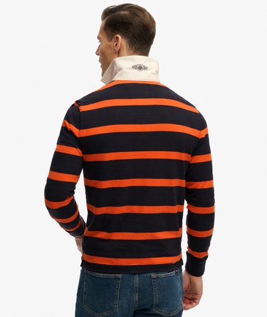 Double Emblem Stripe Rugby Top Image 5