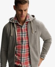 Felpa con cappuccio e zip Monogram ricamata