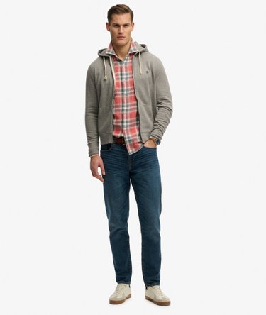 Felpa con cappuccio e zip Monogram ricamata Image 3