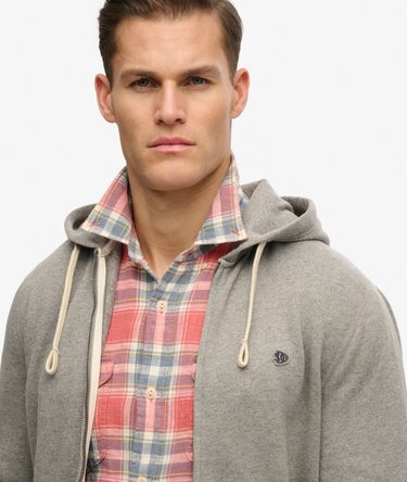 Felpa con cappuccio e zip Monogram ricamata Image 4