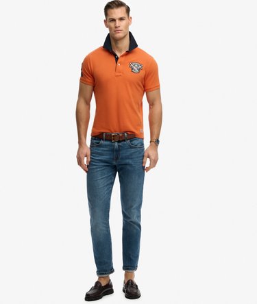 Vintage Pique Rugby Polo Shirt Image 3