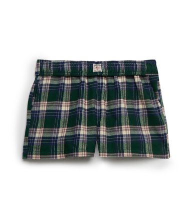 Cotton Check Elastic Shorts Image 8