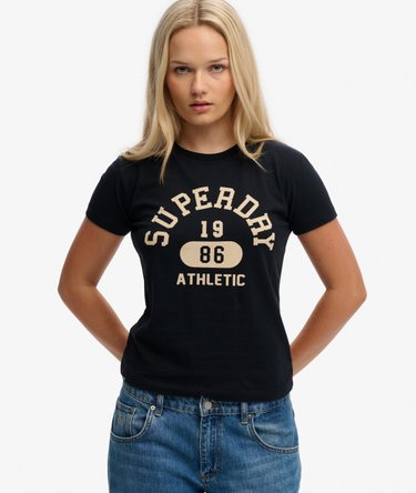 Athletic Graphic Slim T-shirt Image 1